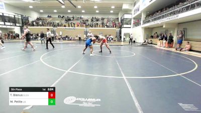 184 lbs 5th Place - Tyler Bienus, Bucknell vs Marcus Petite, University At Buffalo