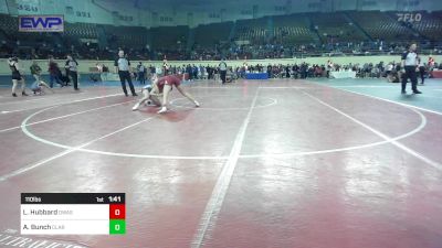 110 lbs Semifinal - Lindlee Hubbard, Owasso Girls JH vs Addisyn Bunch, Claremore Wrestling Club