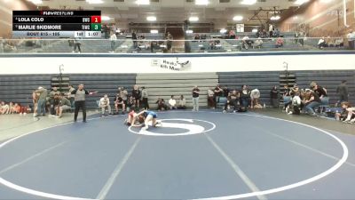 105 lbs Round 3 - Marlie Skidmore, Team Idaho Wrestling Club vs Lola Colo, Bulldog Wrestling Club