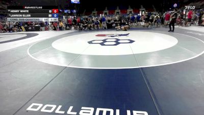 132 lbs Cons. Sub-quarters - Henry White, KS vs Lawson Eller, MN
