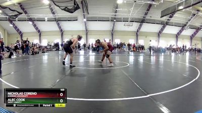 165 lbs Semifinal - Alec Cook, West Liberty vs Nicholas Coreno, Gannon University