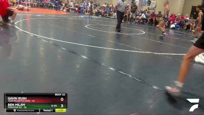 90 lbs Semis & Wb (16 Team) - Ben Milam, Predator WC vs Gavin Rush, Team Palmetto State