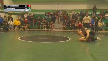 150 lbs Quarterfinal - Tyler Coats, Fossil Ridge vs Tripp Isenberger, Wright