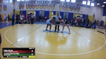 130 lbs 1st Place Match - Kaitelynn Oliver, South Dade vs Ana Vilar, Flagler Wrestling Club