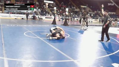 150 lbs Round Of 16 - Matthew Dudley, Northbridge vs Will LaVallee, Saint John's Prep