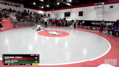 138 lbs Cons. Round 2 - Jacob Arvizo, Murrieta Mesa vs Nathaniel Zabala, Norco