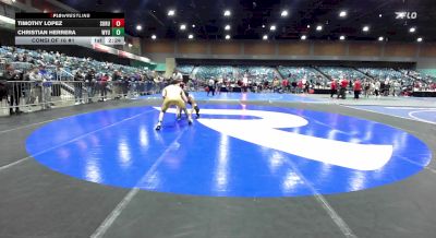 141 lbs Consi Of 16 #1 - Timothy Lopez, Southern Oregon vs Christian Herrera, Wyoming