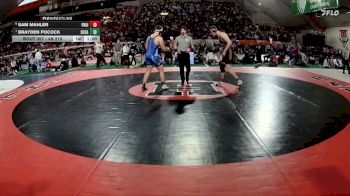4A 215 lbs Cons. Round 3 - Brayden Pocock, Sugar-Salem vs Sam Mahler, Fruitland