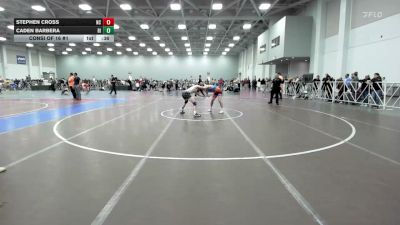 120 lbs Consi Of 16 #1 - Stephen Cross, NC vs Caden Barbera, RI