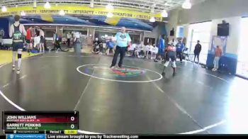 195 lbs Round 6 (8 Team) - Garrett Perkins, Deland Bulldog WC vs John Williams, Backyard Boyz Black