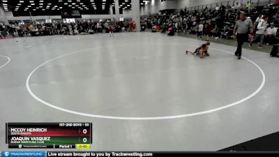 53 lbs Cons. Round 2 - McCoy Heinrich, South Dakota vs Joaquin Vasquez, Duran Wrestling Club