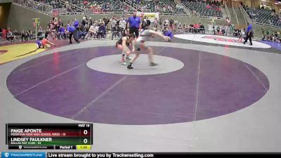 117 lbs Quarterfinal - Paige Aponte, Mountain View High School Wres vs Lindsey Faulkner, Dallas Mat Club