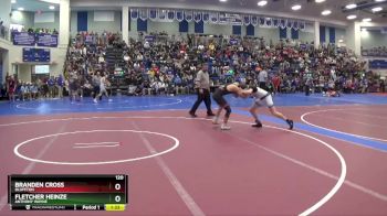 120 lbs Champ. Round 2 - Fletcher Heinze, Anthony Wayne vs Branden Cross, Bluffton