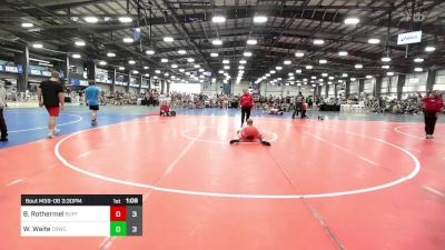 120 lbs Rr Rnd 3 - Brock Rothermel, Buffalo Valley Wrestling Club - Black vs Waylon Waite, Camp Reynolds Wrestling Club