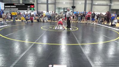 66 lbs Round Of 16 - Zaiden Sentz, Littlestown vs Lucas Paradine, New Cumberland