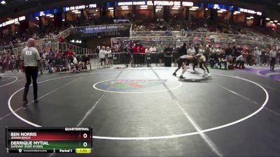 1A 132 lbs Quarterfinal - Derrique Mytial, Gateway (Fort Myers) vs Ben Norris, Jensen Beach