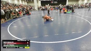 113 lbs 3rd Place Match - Nico DeSalvo, Sebolt Wrestling Academy vs Kellen Mesina, Golden Bears Wrestling Club