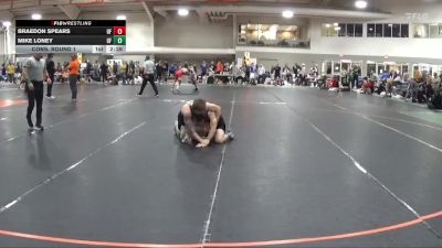 149 lbs Cons. Round 1 - Mike Loney, Indiana Tech vs Braedon Spears, University Of Indianapolis