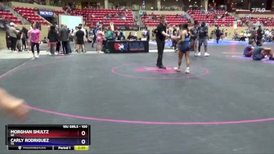 100 lbs Round 4 - Morghan Shultz, NE vs Carly Rodriguez, TX