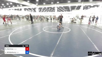 50 lbs Rr Rnd 2 - Nathan Martinez, Poway Elite vs Lincoln Whittenburg, Ceres Pups WC