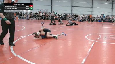 96 lbs Round 3 - 12:00pm Friday - Zakkary Kulas, NCWAY National Team vs Dominic Pizzuli, Westshore D.S.