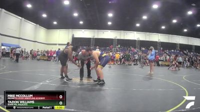 220 lbs Cons. Round 2 - Tazion Williams, Dunn PAL Wildcats vs Mike McCollum, PALMETTO STATE WRESTLING ACADEMY