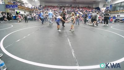 52 lbs Consi Of 8 #2 - Greysen Zukerman, Norman Grappling Club vs Matias Chay, Harrah Little League Wrestling