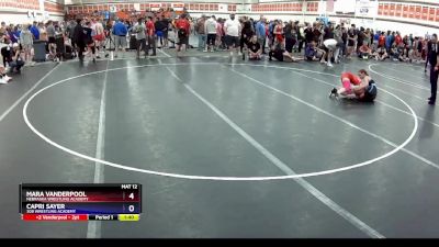 106 lbs Round 1 - Mara Vanderpool, Nebraska Wrestling Academy vs Capri Sayer, 308 Wrestling Academy