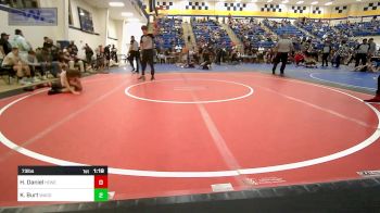 73 lbs Rr Rnd 1 - Hayes Daniel, Honey Badgers Wrestling Club vs Kaiden Burt, Wagoner Takedown Club