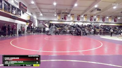 120 lbs Quarterfinal - Leo Cabrera-Nava, Murrieta Mesa vs Cash Andrade, Palm Desert