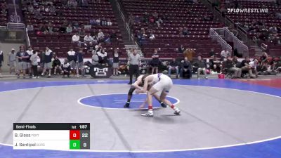 139 lbs Semifinal - Blake Glass, Fort Leboeuf vs Joseph Sentipal, Burgettstown