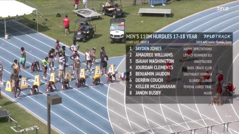 Youth Boys' 110m Hurdles, Semi-Finals 8 - Age 17-18