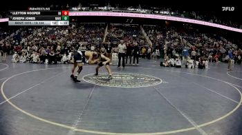 1A 144 lbs Semifinal - Joseph Jones, Mount Airy High School vs Lleyton Hooper, Robbinsville High School