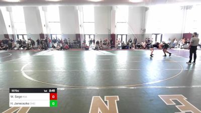 197 lbs Quarterfinal - Wyatt Sage, Roanoke College vs Hunter Janecezko, Ohio