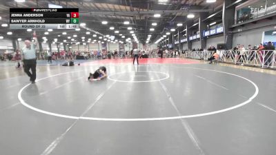 120 lbs Round Of 16 - Lilly Quintanilla, WY vs Morgan Layman, VA