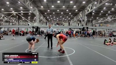 152 lbs Placement (4 Team) - Lily Karn, Crown City Queens Blue vs Amya JanAgha, Central Pennies Grit