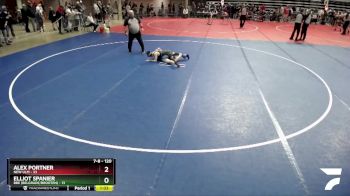 120 lbs Quarterfinal - Alex Portner, New Ulm vs Elliot Spanier, BBE (Belgrade/Brooten)