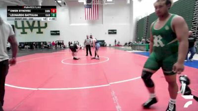 285 lbs Champ. Round 2 - Owen Synovec, Camarillo vs Leonardo Battulga, South Torrance