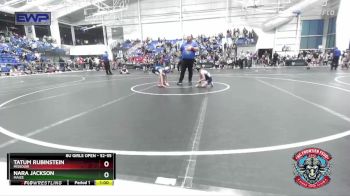 52-55 lbs 1st Place Match - Tatum Rubinstein, Missouri vs Nara Jackson, Maize