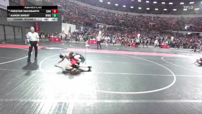115 lbs Champ. Round 2 - Aaron Sweat, Waterford Youth Wrestling Club vs Preston Hackbarth, Sussex Sabercats Wrestling Club