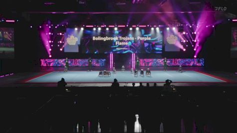 Bolingbrook Trojans - Purple Flame [2025 Show Cheer 1 - Mitey Mite - Medium A] 2025 Pop Warner National Cheer & Dance Championship