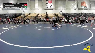 85 lbs Cons. Round 5 - Benedetto Annoscia, Apex Wrestling NYC (Hudson Valley) vs Calvin Sperry, Black Belt Wrestling Academy