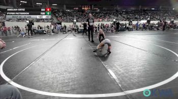 40 lbs Quarterfinal - Ameliah Ortiz, Bridge Creek Youth Wrestling vs Pyper Patterson, Pawnee Wrestling Club