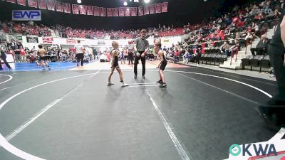 55 lbs Consolation - Zane Henley, Tahlequah Wrestling Club vs Kanan Koon, Wyandotte Youth Wrestling