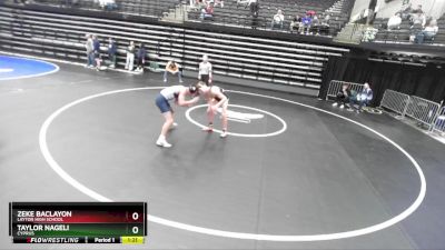 147 lbs Cons. Round 4 - Taylor Nageli, Cyprus vs Zeke Baclayon, Layton High School