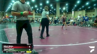 120 lbs Round 1 (4 Team) - Talin Strott, BHWC/ Florida Supreme vs Holly Beall, Stormettes