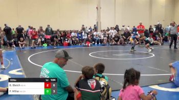 60 lbs Rr Rnd 3 - Bradey Bleich, K8 Mat Assassins Black vs Paeton Miller, K8 Camp Reynolds