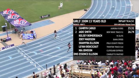 Youth Girls' 200m, Finals 4 - Age 13