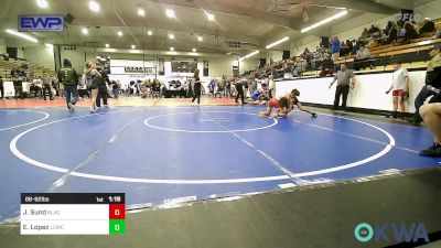 86-92 lbs Rr Rnd 4 - James Sund, Black Fox Wrestling Club vs Ethan Lopez, Lincoln Christian