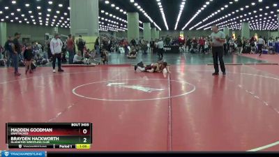 78 lbs Round 3 - Brayden Hackworth, Gladiator Wrestling Club vs Madden Goodman, Unattached